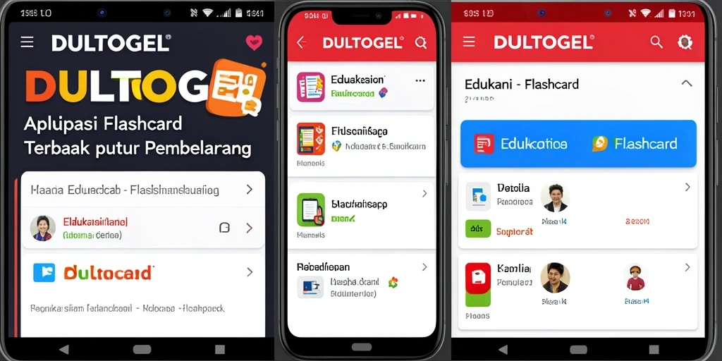 Tampilan antarmuka DULTOGEL yang menarik dan interaktif.