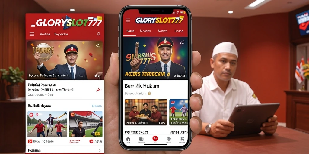Tampilan antarmuka GLORYSLOT777 yang menarik dan mudah digunakan.