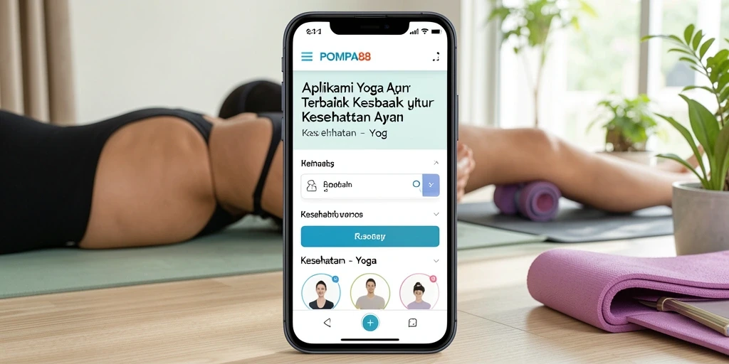 Antarmuka POMPA88 yang menarik dan fungsional untuk latihan yoga.