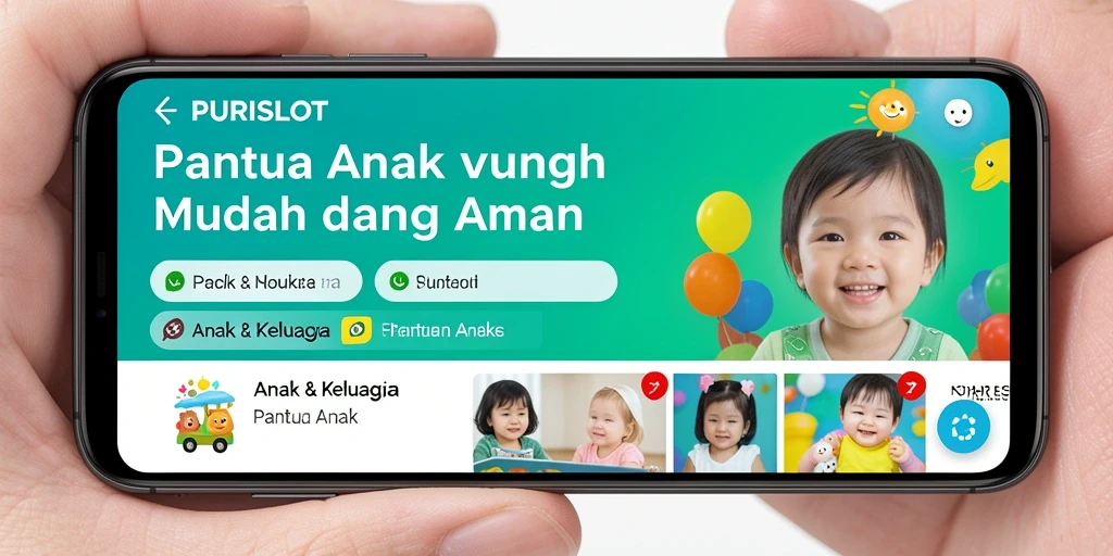 Tampilan antarmuka aplikasi PURISLOT untuk pemantauan anak yang mudah dan efektif.