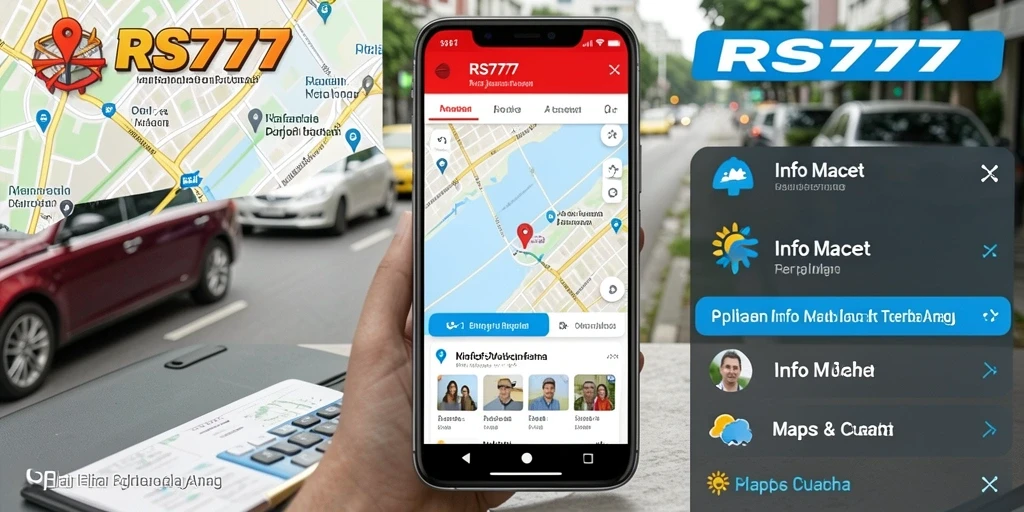 Tampilan antarmuka aplikasi Info Macet RS777 yang informatif.